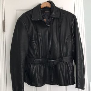 Leather Motorcycle Jacket, with zip out lining